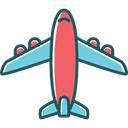 transport, Airport, Aeroplane, airplane, flight, Plane Black icon