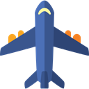 transport, flight, Airport, Plane, airplane, Aeroplane DarkSlateBlue icon