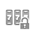 slot, machine, Lock, open DarkGray icon