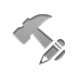 pencil, technical, hammer Gray icon