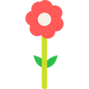 Flower, blossom, petals, Poppy, Botanical, nature Black icon