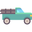 vehicle, Pickup, transport, pickup truck, transportation Black icon