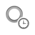 Clock, zoom Gray icon