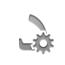 dinar, Gear, Currency, sign Gray icon