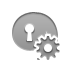 Encrypt, Gear DarkGray icon