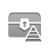 treasure, pyramid, chest DarkGray icon