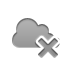 cross, Cloud DarkGray icon