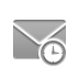 Clock, envelope DarkGray icon