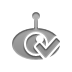 checkmark, Spyware Gray icon