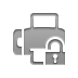 Lock, open, Fax Gray icon