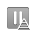 Pause, pyramid DarkGray icon