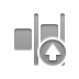 distribute, right, Up, right up, horizontal DarkGray icon