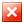 square, cross, Badge OrangeRed icon