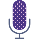 Microphone, Voice Recording, sound, radio, vintage, technology Black icon