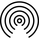 interface, Connection, shapes, Wireless Connectivity, Wireless Internet, Multimedia, signal Black icon