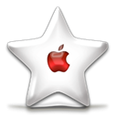 red, Apple, sparkle, fav, nanosuit Black icon