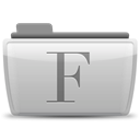 Font DarkGray icon