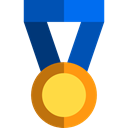 insignia, Emblem, reward, award, Badge, medal Black icon