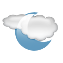Cloudy, period CadetBlue icon