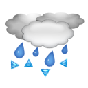 freezing, Rain DodgerBlue icon