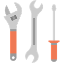 tools, Tools And Utensils, Working, Screwdriver, Business, repair, work, Wrench Black icon