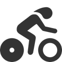 time, trial, Biking DarkSlateGray icon