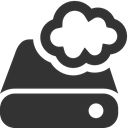 storage, Cloud DarkSlateGray icon