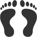 Human, Footprint DarkSlateGray icon