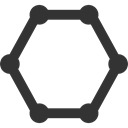 Hexagon DarkSlateGray icon