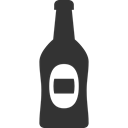 Bottle, beer Black icon