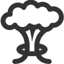 Cloud, Mushroom DarkSlateGray icon