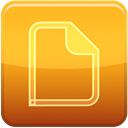 File, sheet, Empty Goldenrod icon