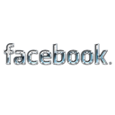 Facebook, metal, liquid Black icon