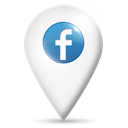 location, Facebook, Map Black icon