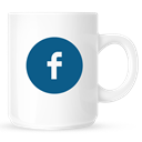 Facebook, Coffee, mug WhiteSmoke icon