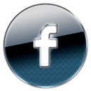 Circle, button, Facebook DarkSlateGray icon