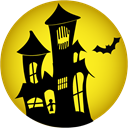 haunted, house Gold icon