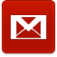 Shadow, gmail Firebrick icon