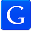 google, Shadow Blue icon