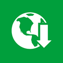 manager, download, internet ForestGreen icon