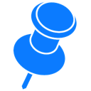 pin DodgerBlue icon