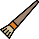 Brushes, Art, Tools And Utensils, paint brush, Painter, Artist, interface, Painting Black icon