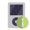 ipod, Info Silver icon