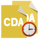 Format, Clock, Cda, File Goldenrod icon