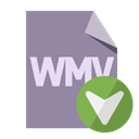 Down, Format, Wmv, File LightSlateGray icon