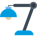 lamp, illumination, light, technology, Desk lamp Black icon