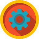 configuration, settings, cogwheel, Tools And Utensils, Gear Gold icon