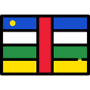 flags, Nation, flag, Country, Central African Republic Black icon