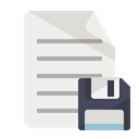 document, Diskette Linen icon