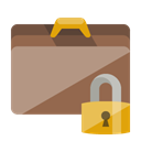Briefcase, Lock RosyBrown icon